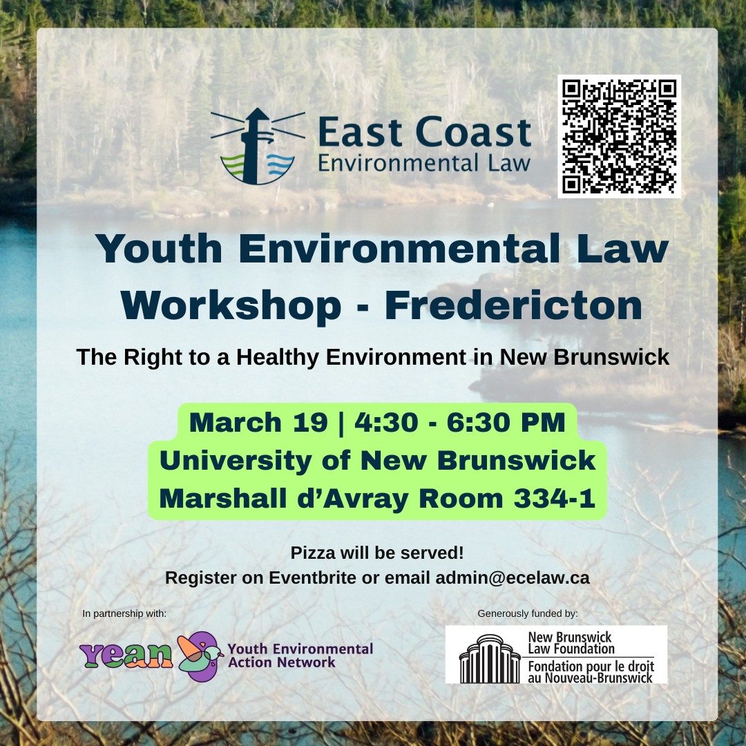 Youth Environmental Law Workshop - Fredericton